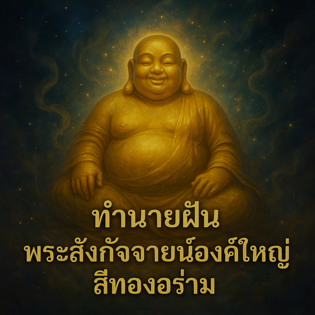 ทำนายฝัน พระสังกัจจายน์องค์ใหญ่สีทองอร่าม