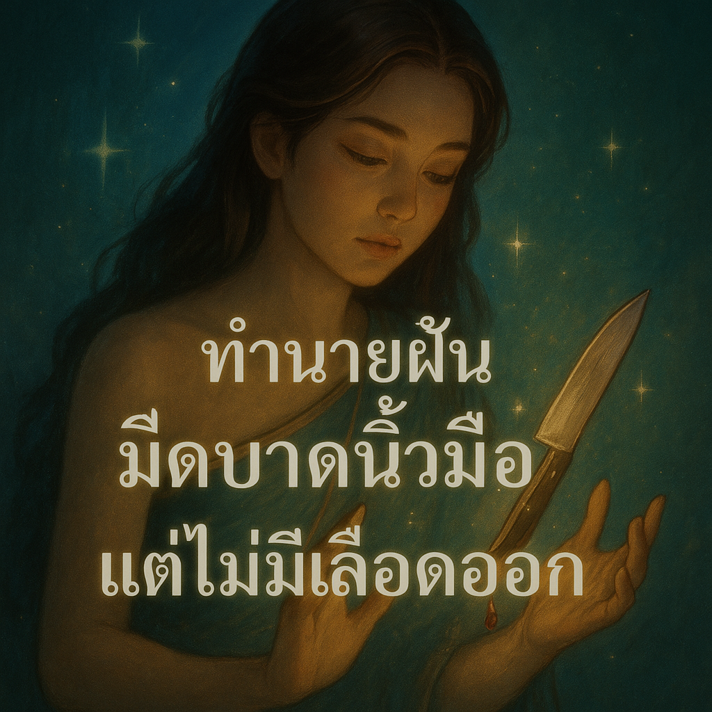 มีดบาดนิ้วมือแต่ไม่มีเลือดออก
