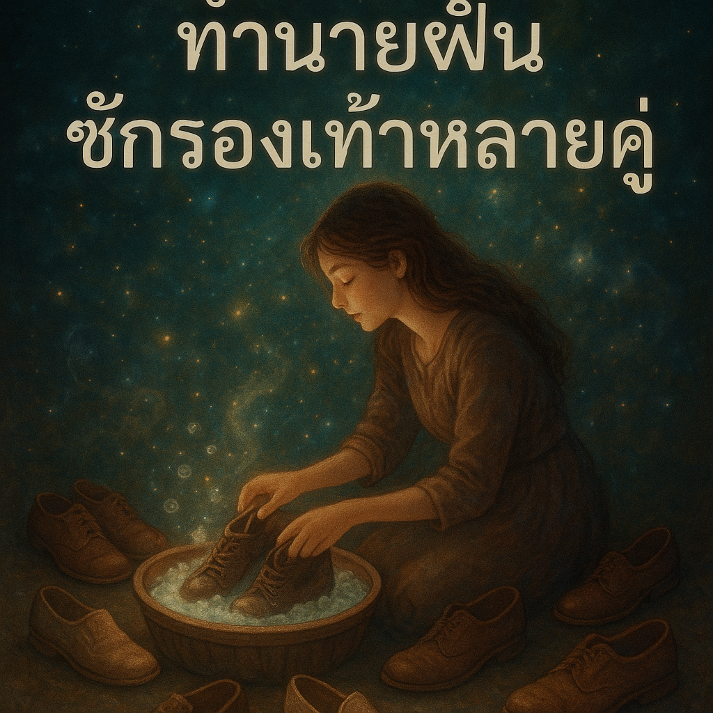 ซักรองเท้าหลายคู่
