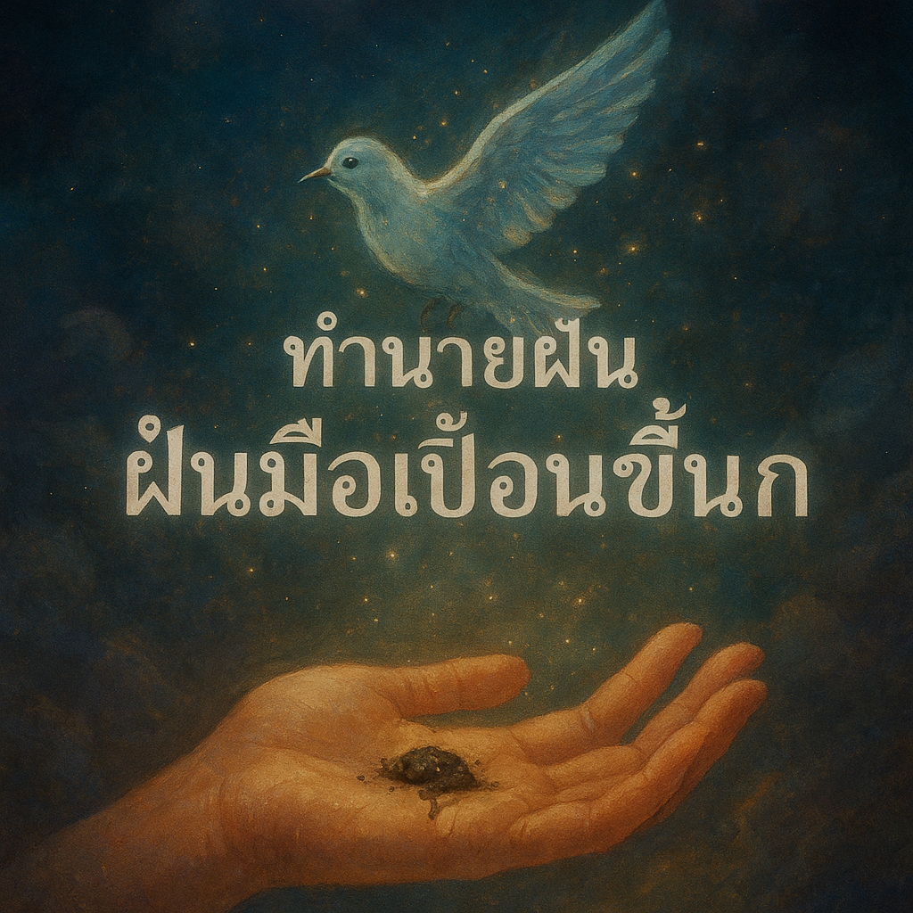 ทำนายฝัน ฝันมือเปื้อนขี้นก