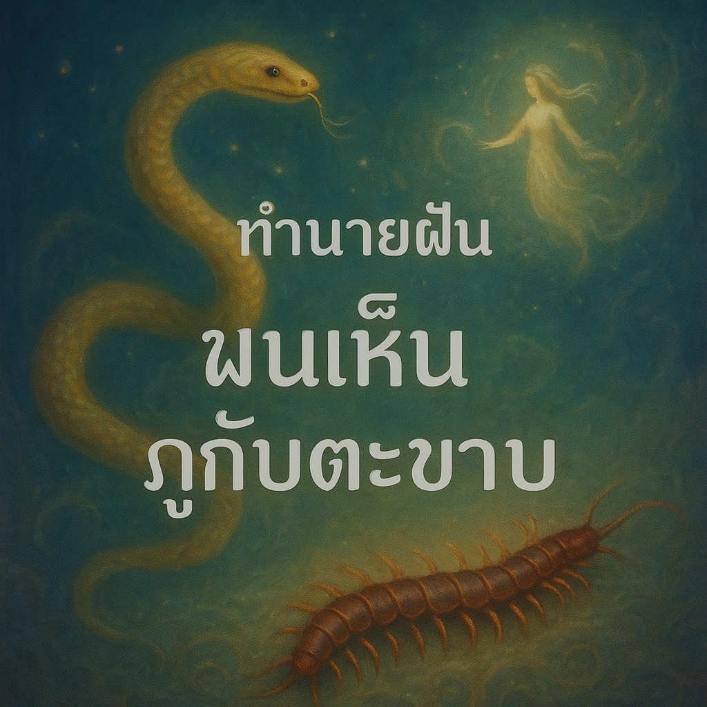 ทำนายฝัน ฝันเห็นงูกับตะขาบ