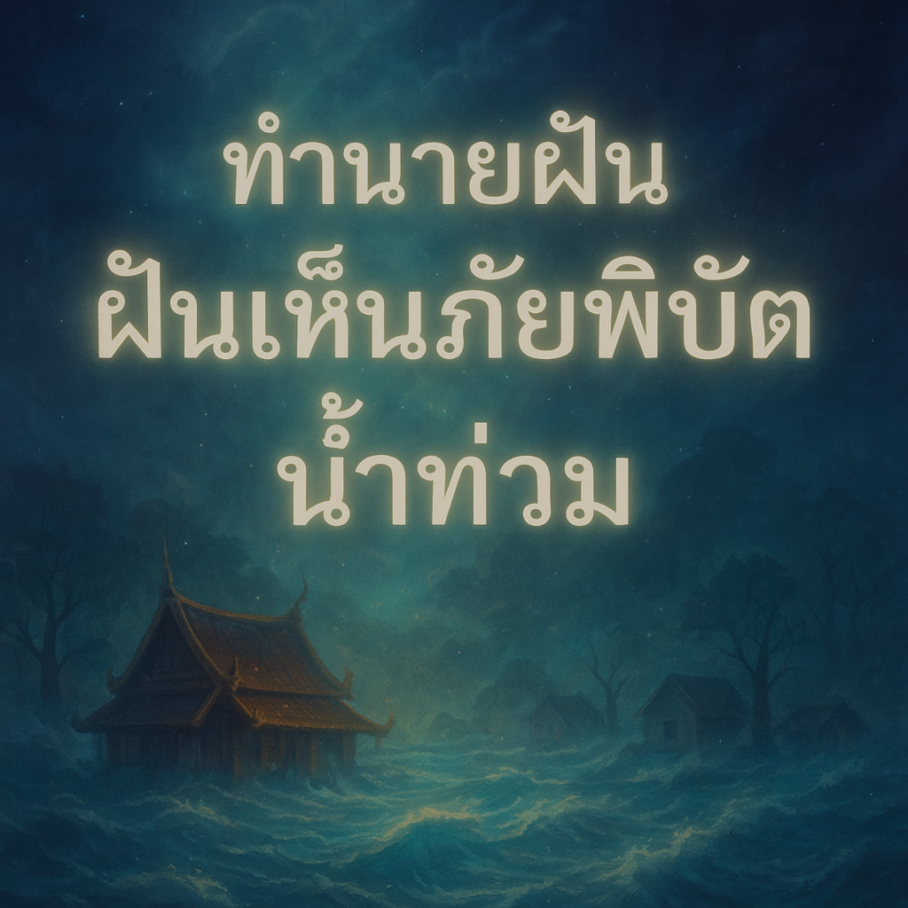 ฝันเห็นภัยพิบัติน้ําท่วม