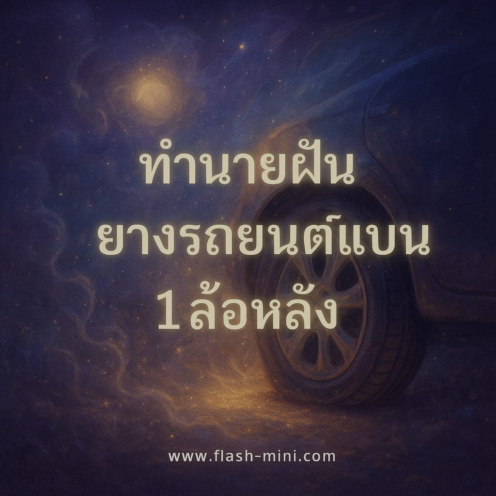 ยางรถยนต์แบน1ล้อหลัง