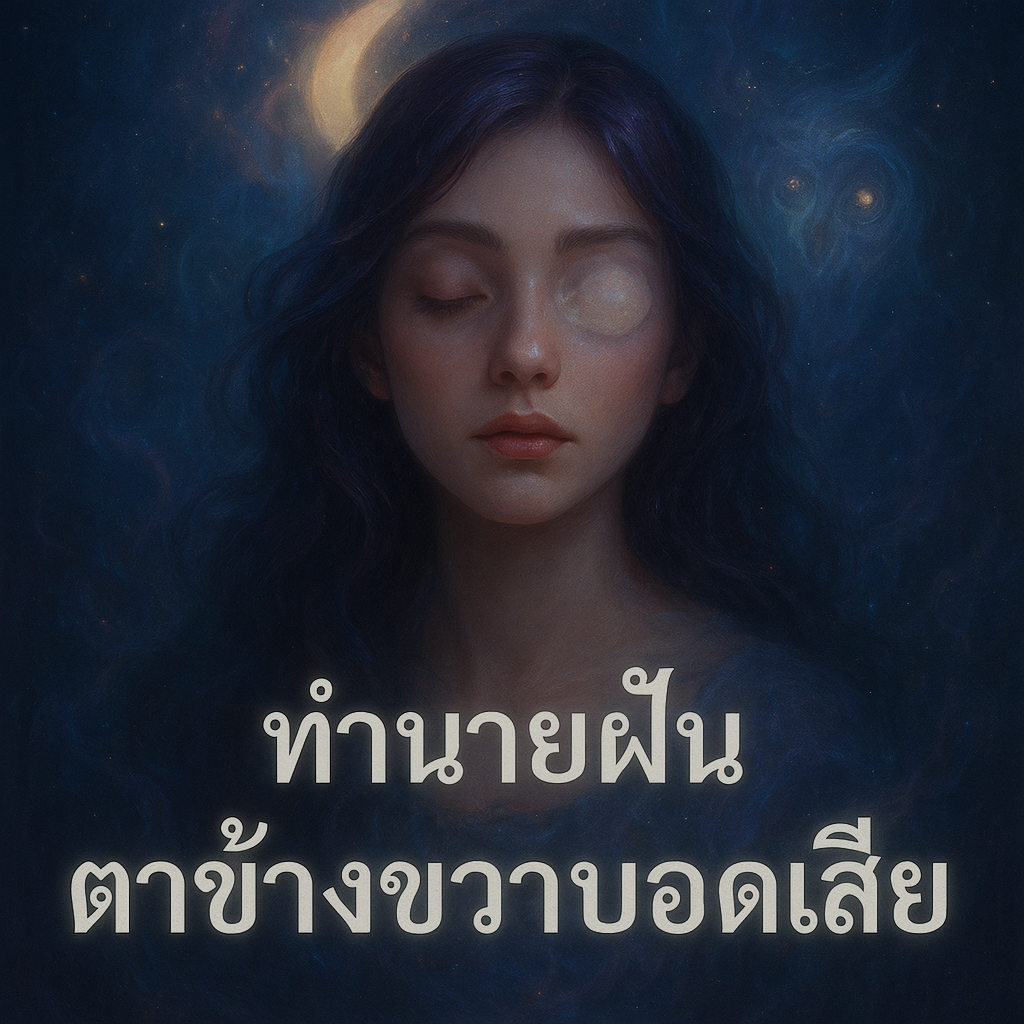 ตาข้างขวาบอดเสีย