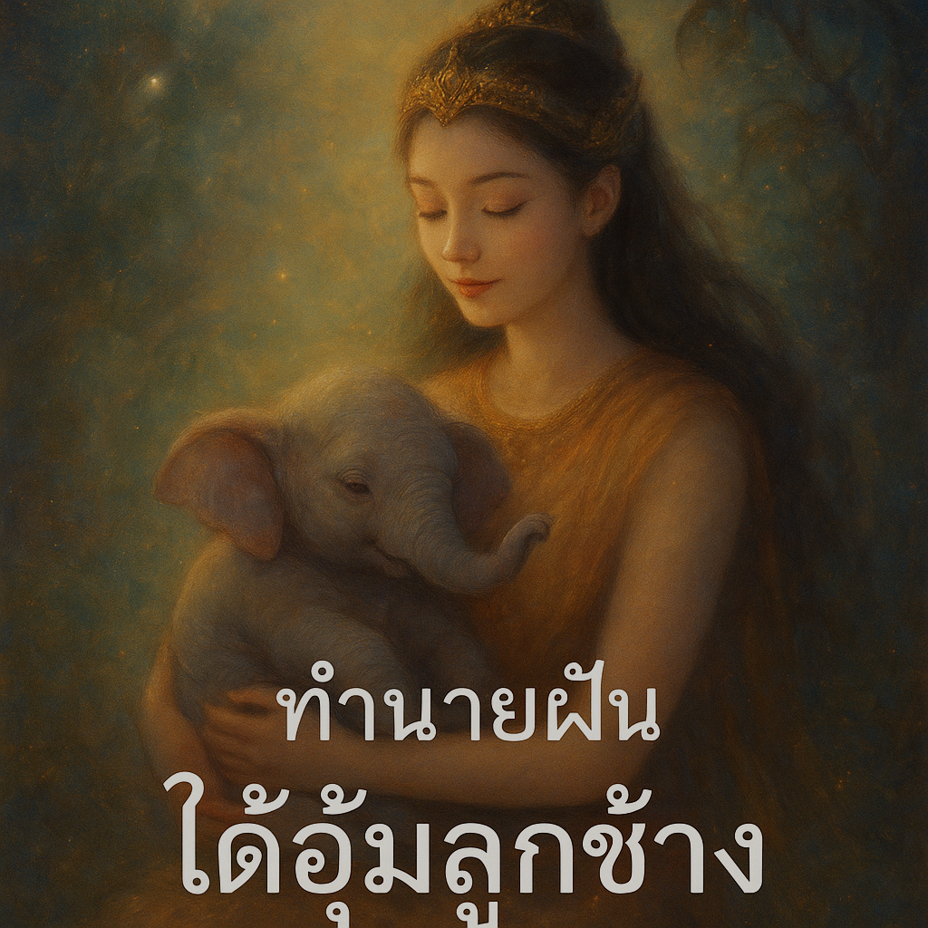 ได้อุ้มลูกช้าง