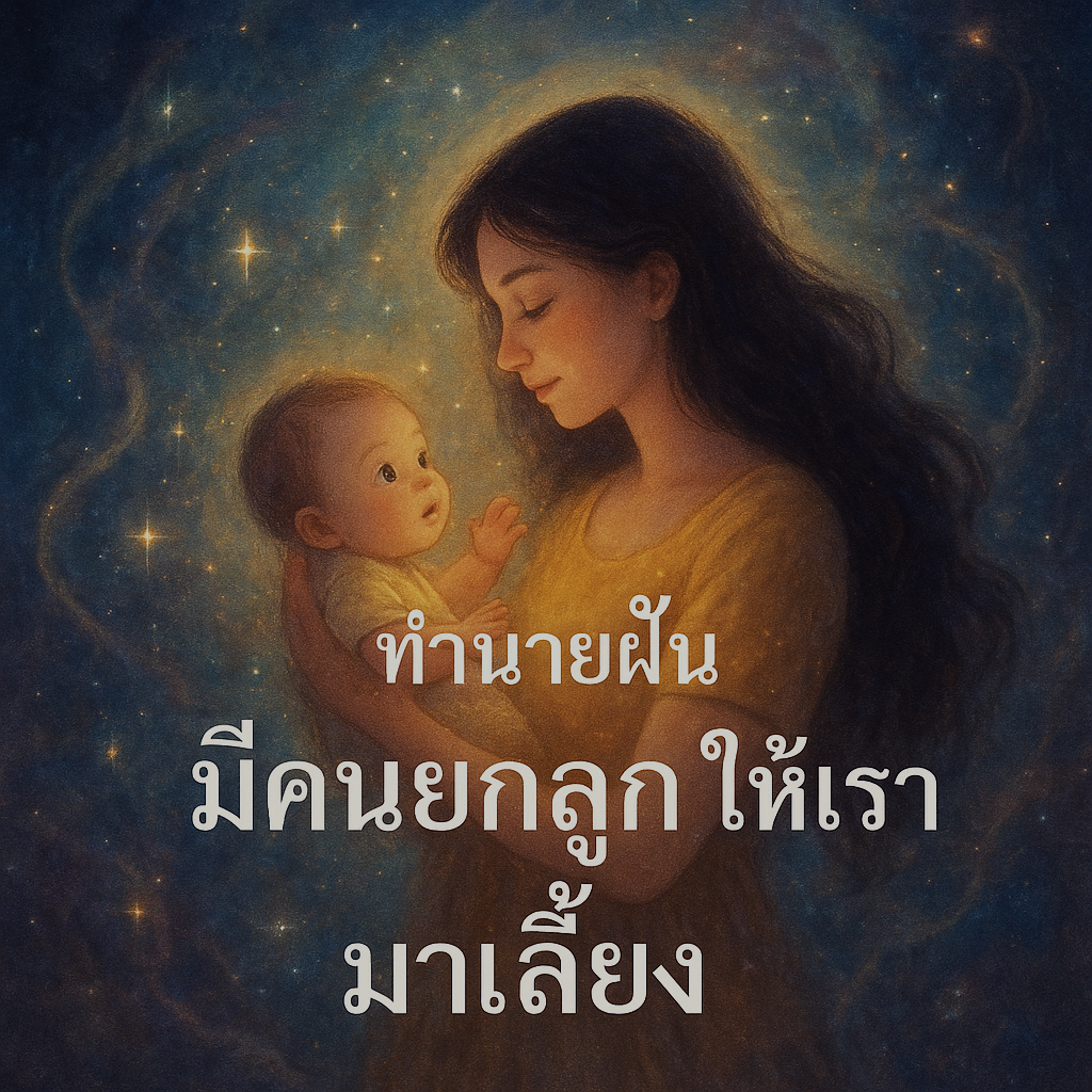 มีคนยกลูกให้เรามาเลี้ยง