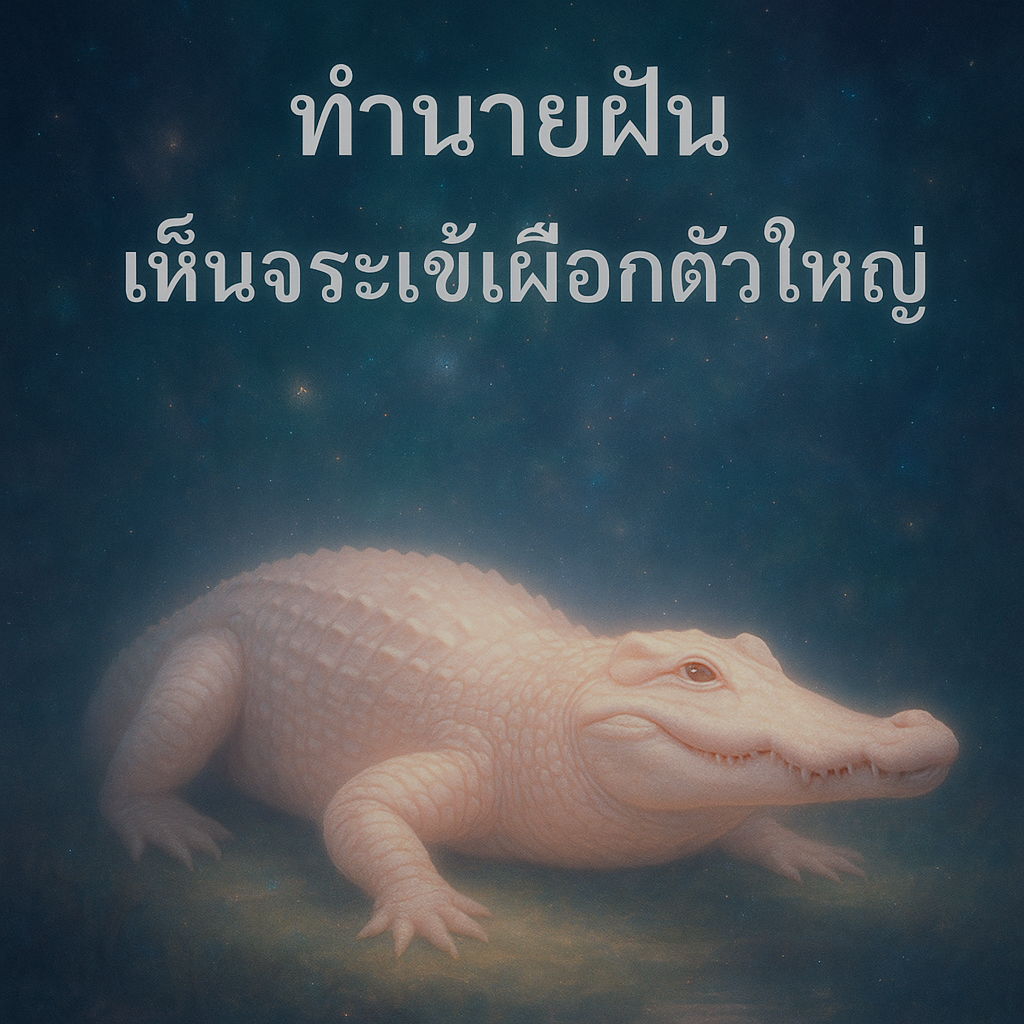 เห็นจระเข้เผือกตัวใหญ่
