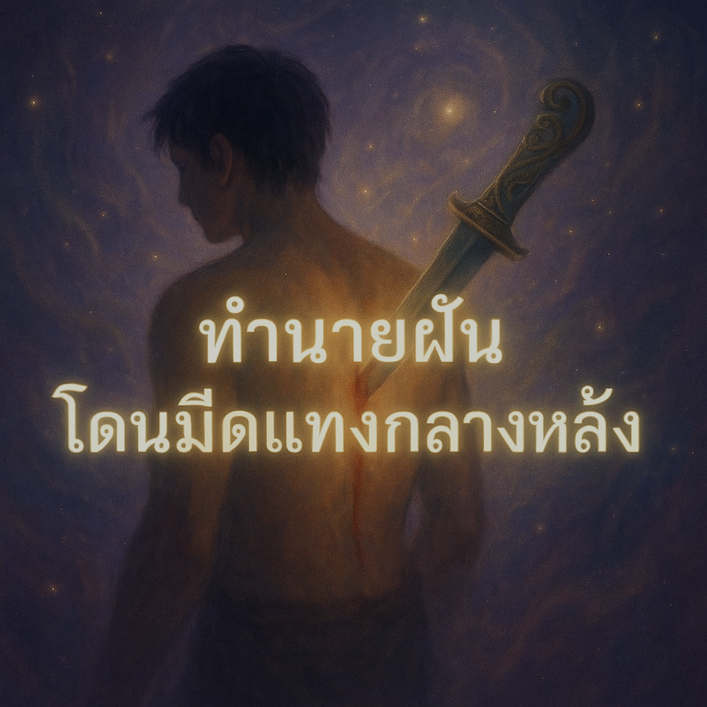 ทำนายฝัน โดนมีดแทงกลางหลัง