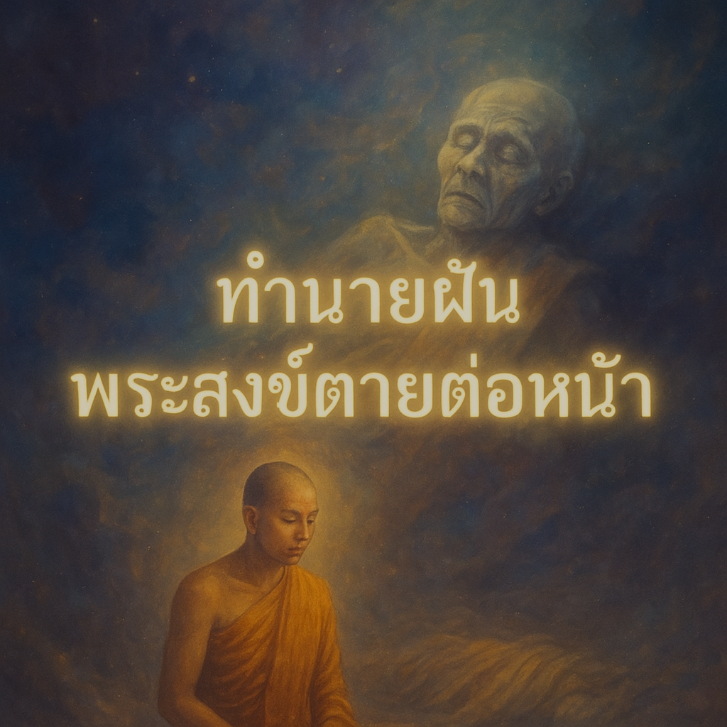 ทำนายฝัน พระสงฆ์ตายต่อหน้า