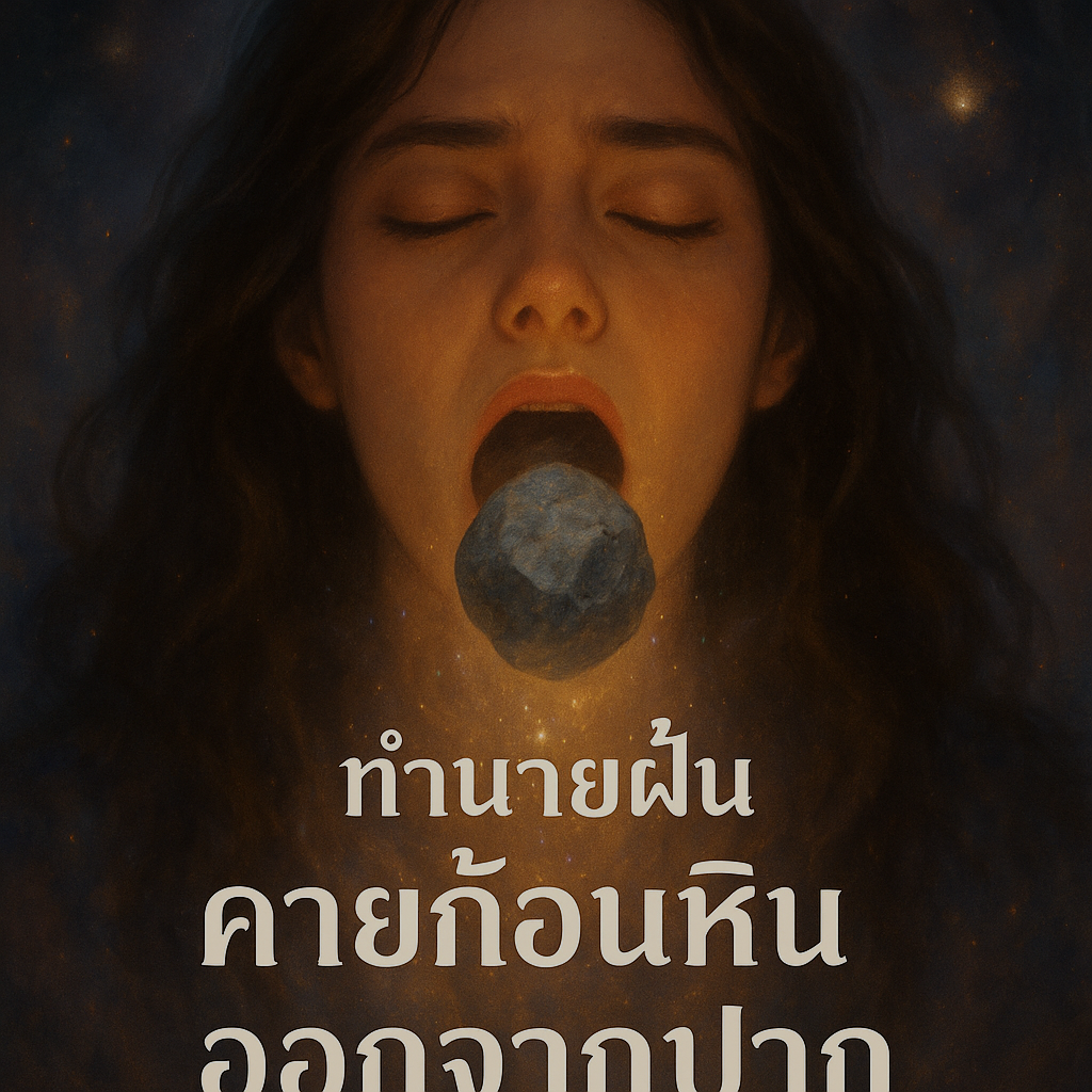 ทำนายฝันคายก้อนหินออกจากปาก