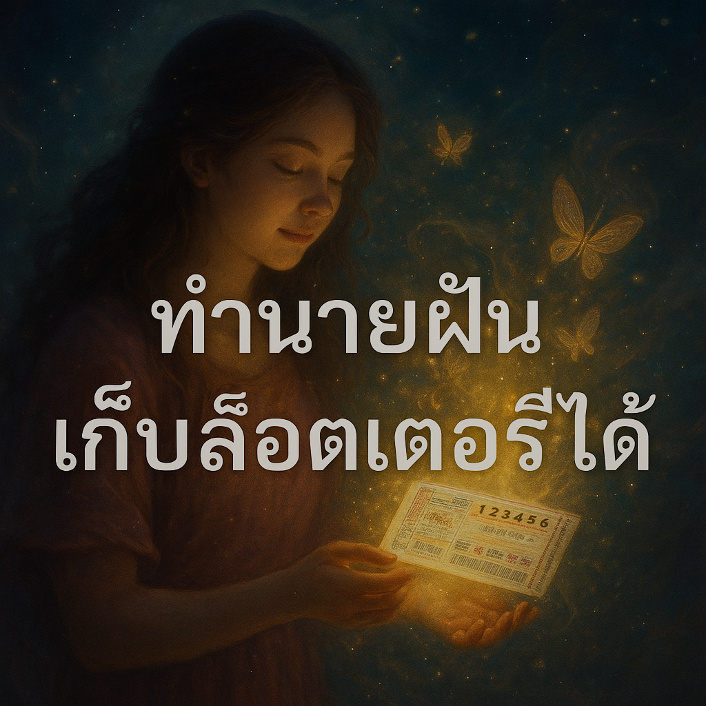 ทำนายฝัน เก็บล็อตเตอรี่ได้
