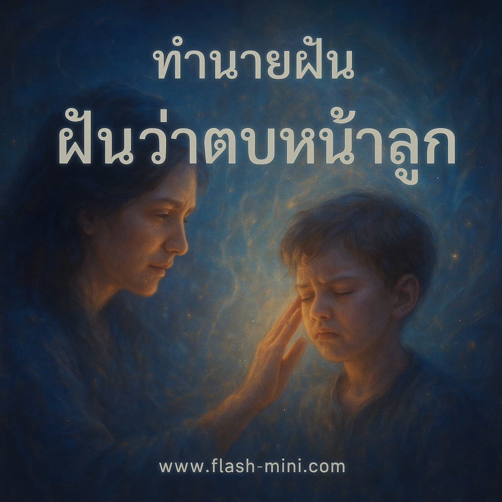 ฝันว่าตบหน้าลูก