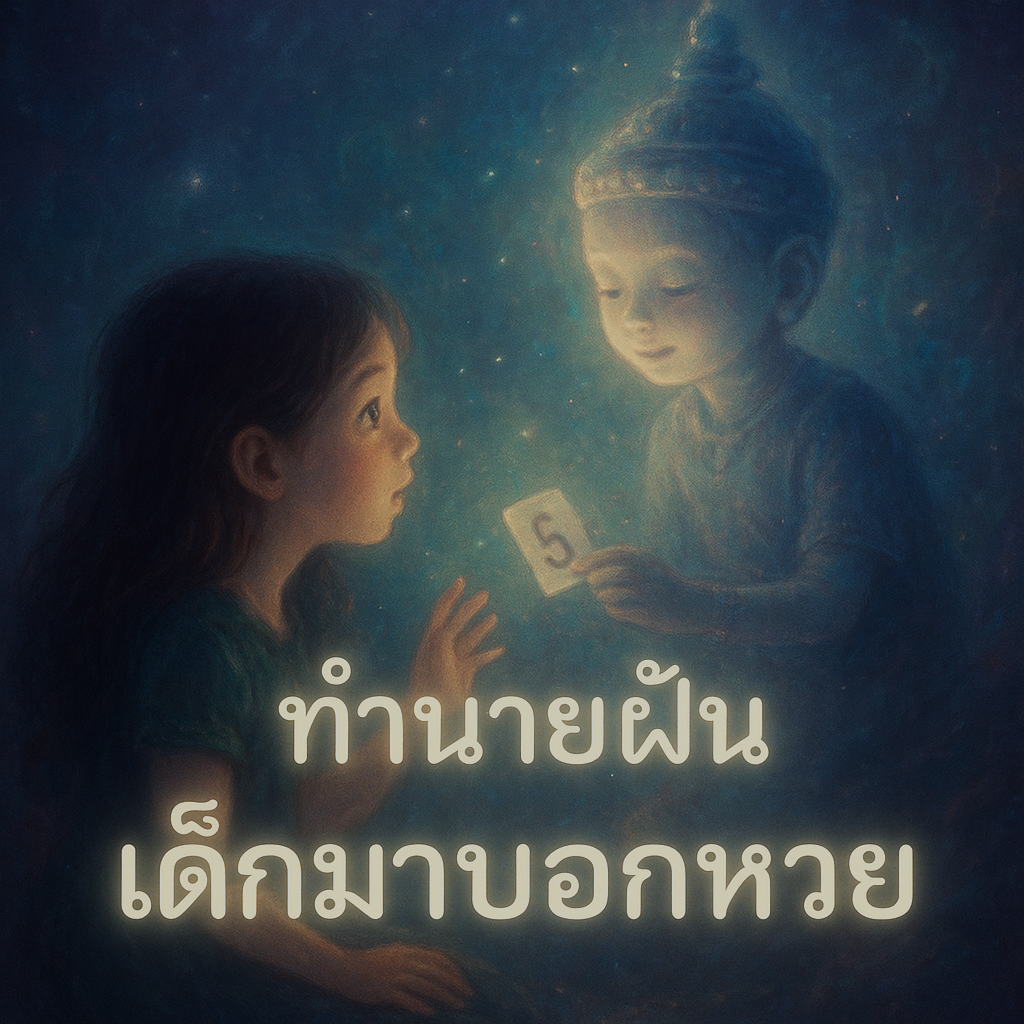 ทำนายฝันเด็กมาบอกหวย
