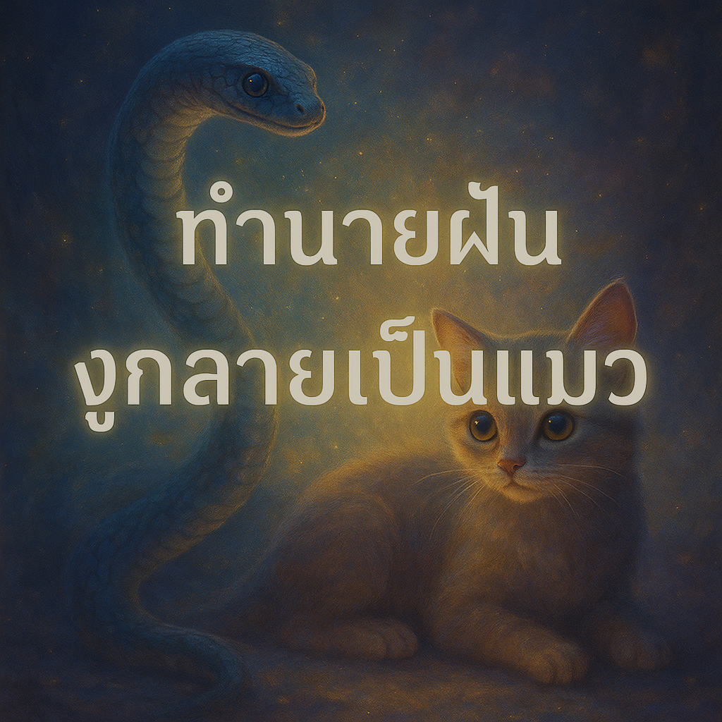ทำนายฝัน งูกลายเป็นแมว