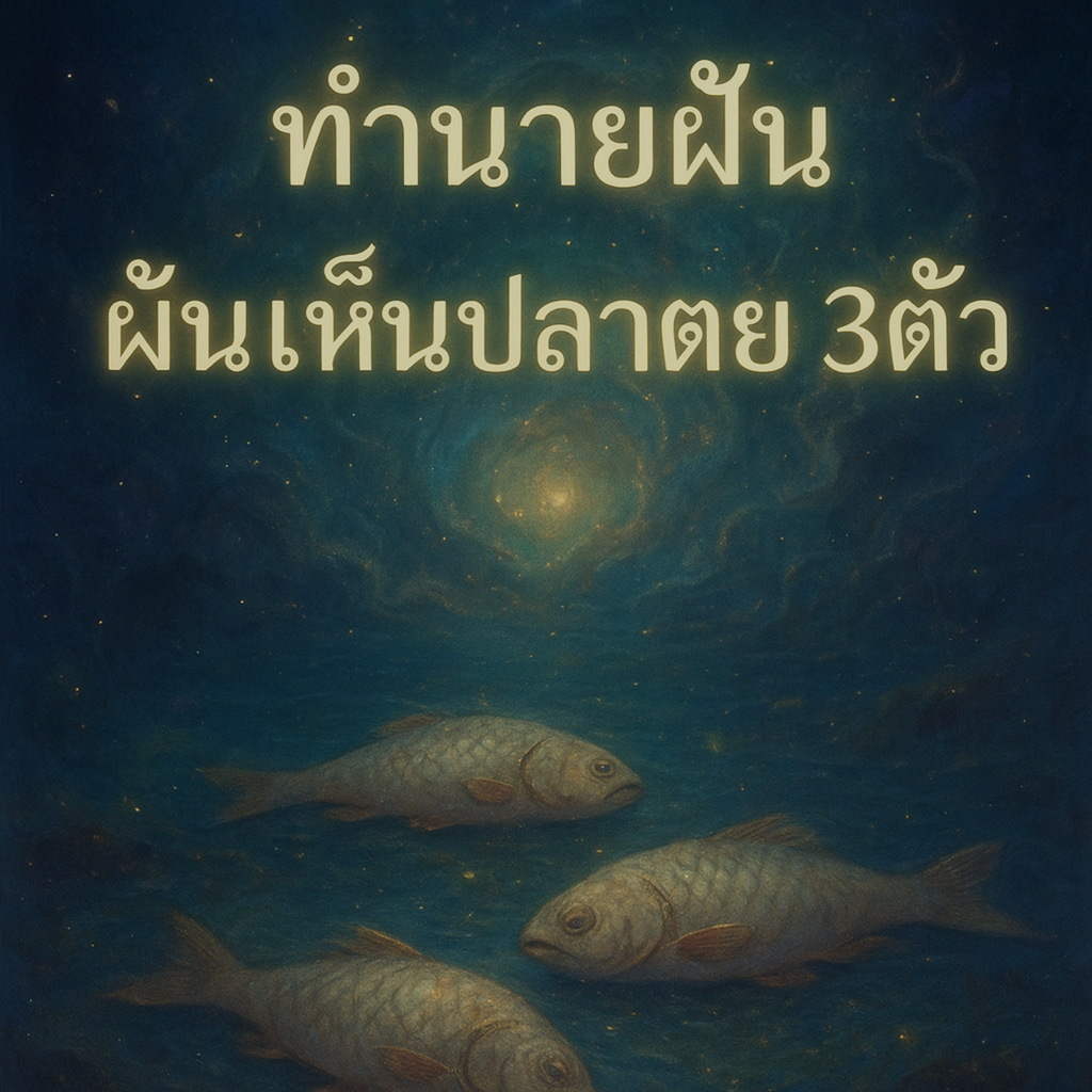 ฝันเห็นปลาตาย3ตัว