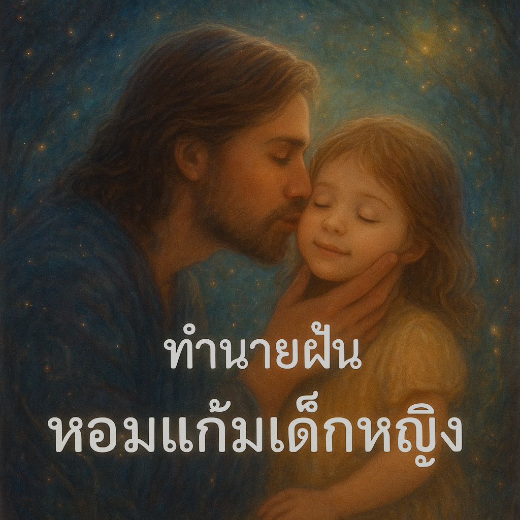 หอมแก้มเด็กหญิง