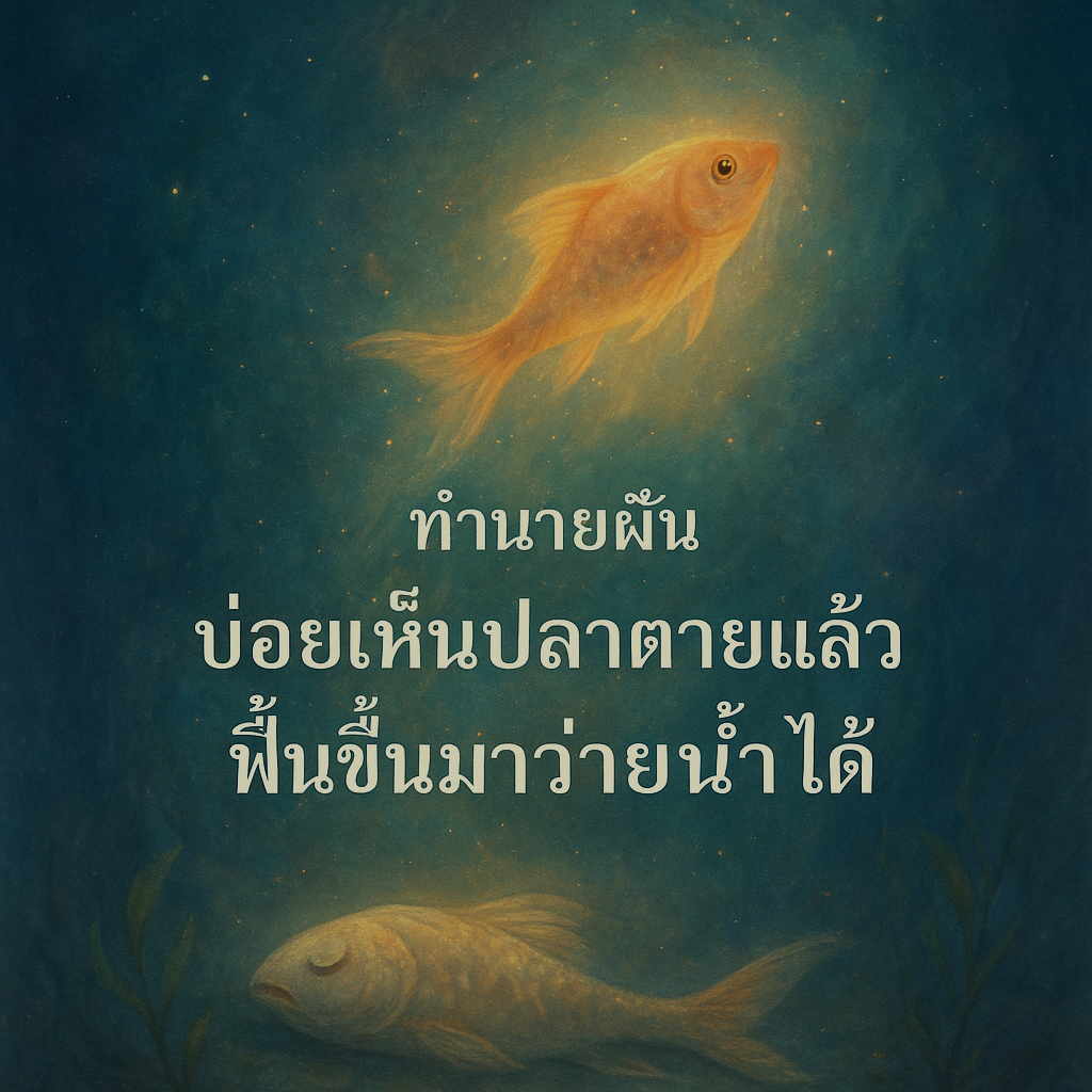 ทำนายฝัน บ่อยเห็นปลาตายแล้วฟื้นขึ้นมาว่ายน้ำได้