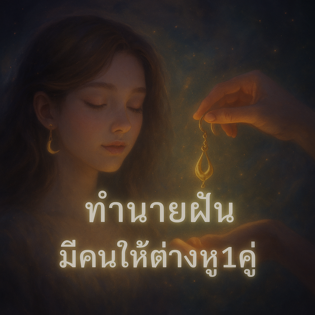 มีคนให้ต่างหู1คู่
