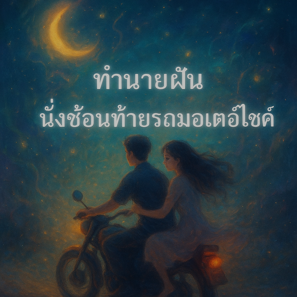 ทำนายฝัน นั่งซ้อนท้ายรถมอเตอร์ไซด์