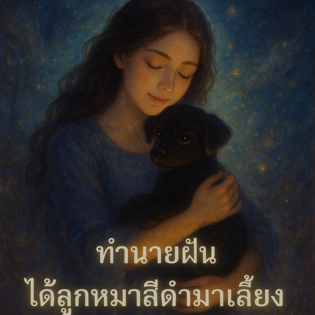 ได้ลูกหมาสีดำมาเลี้ยง