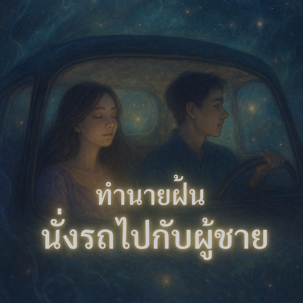 ทำนายฝัน นั่งรถไปกับผู้ชาย