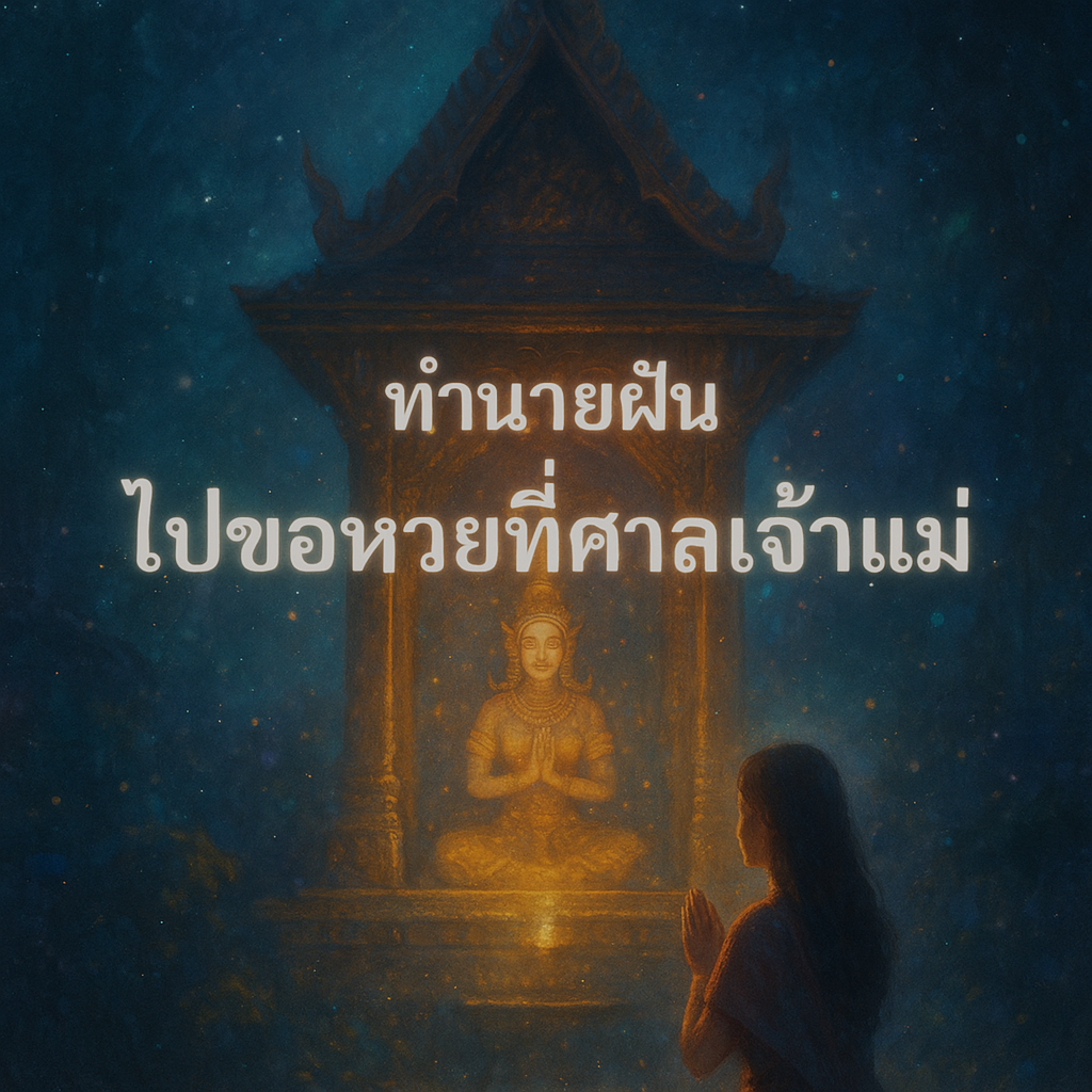 ทำนายฝัน ไปขอหวยที่ศาลเจ้าแม่