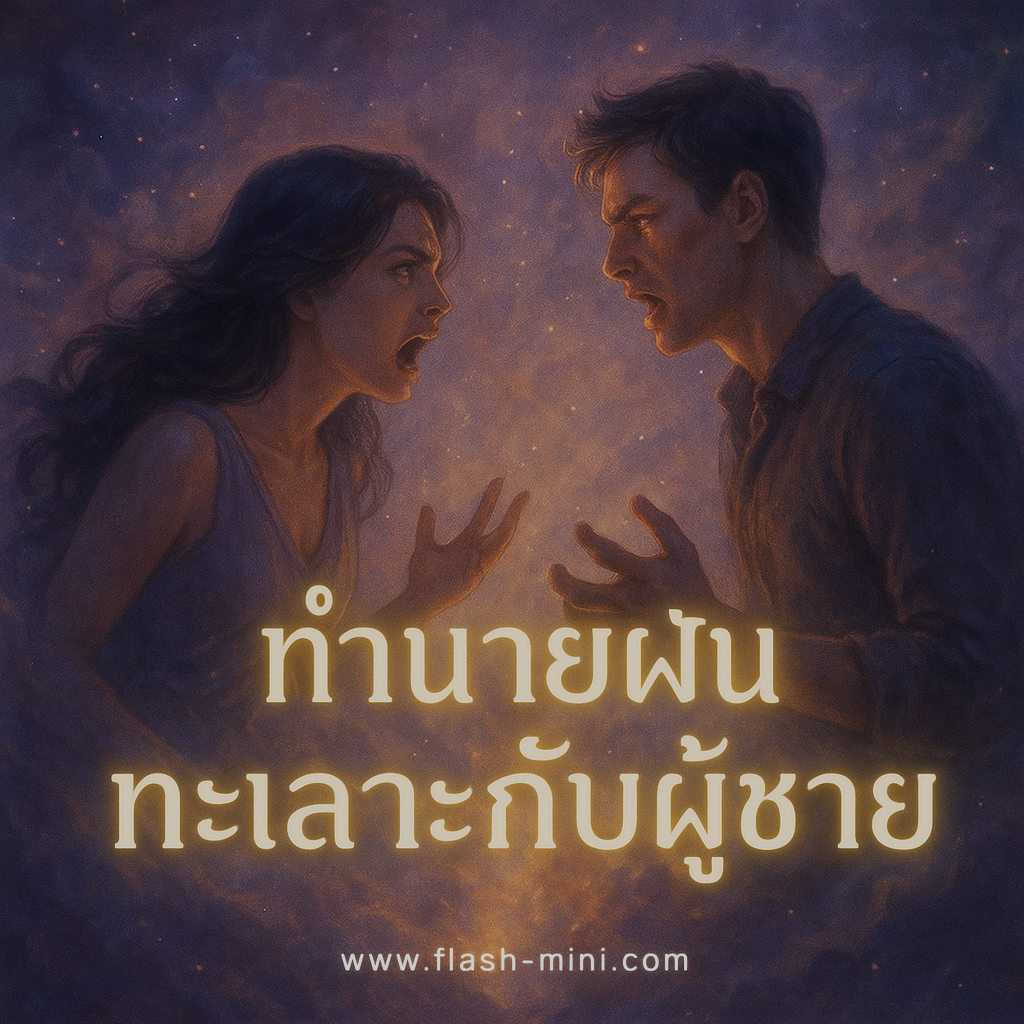 ทำนายฝัน ทะเลาะกับผู้ชาย