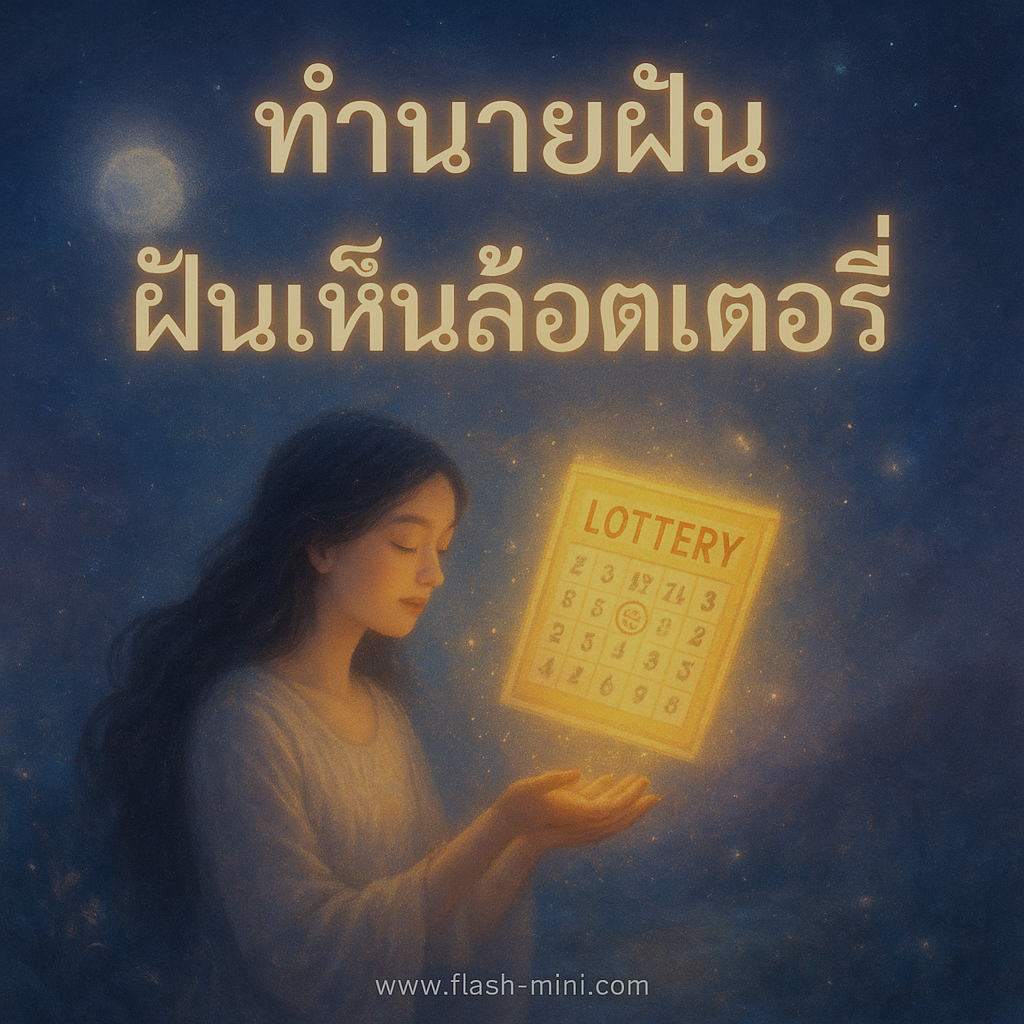 ฝันเห็นล๊อตเตอร์รี่