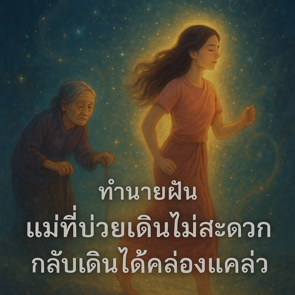 ทำนายฝัน แม่ที่ป่วยเดินไม่สะดวกกลับเดินได้คล่องแคล่ว