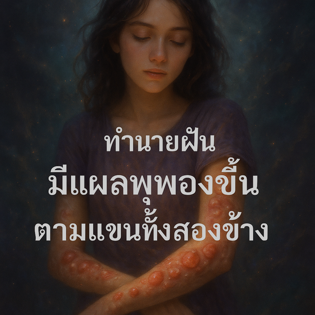 มีแผลพุพองขึ้นตามแขนทั้งสองข้าง