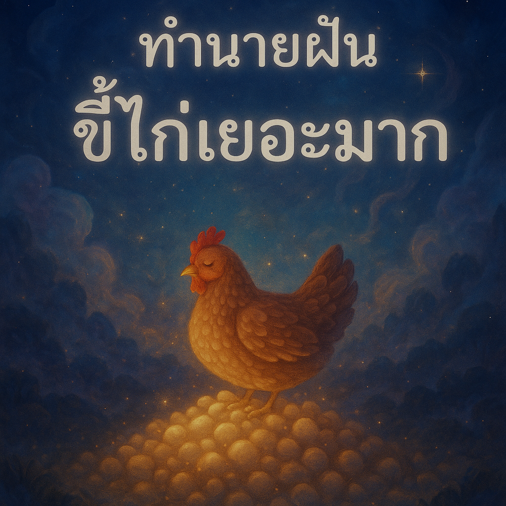 ทำนายฝันขี้ไก่เยอะมาก