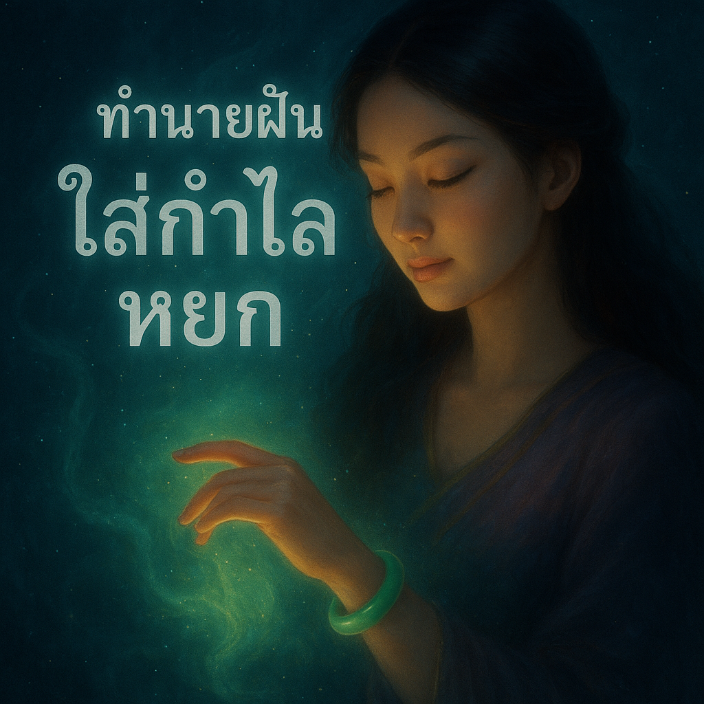 ทำนายฝันใส่กำไลหยก