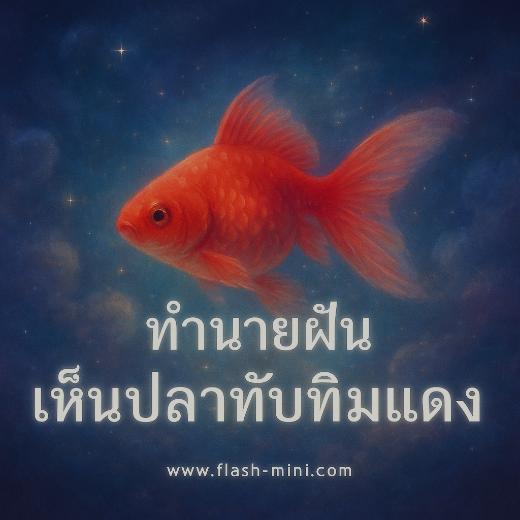 เห็นปลาทับทิมแดง