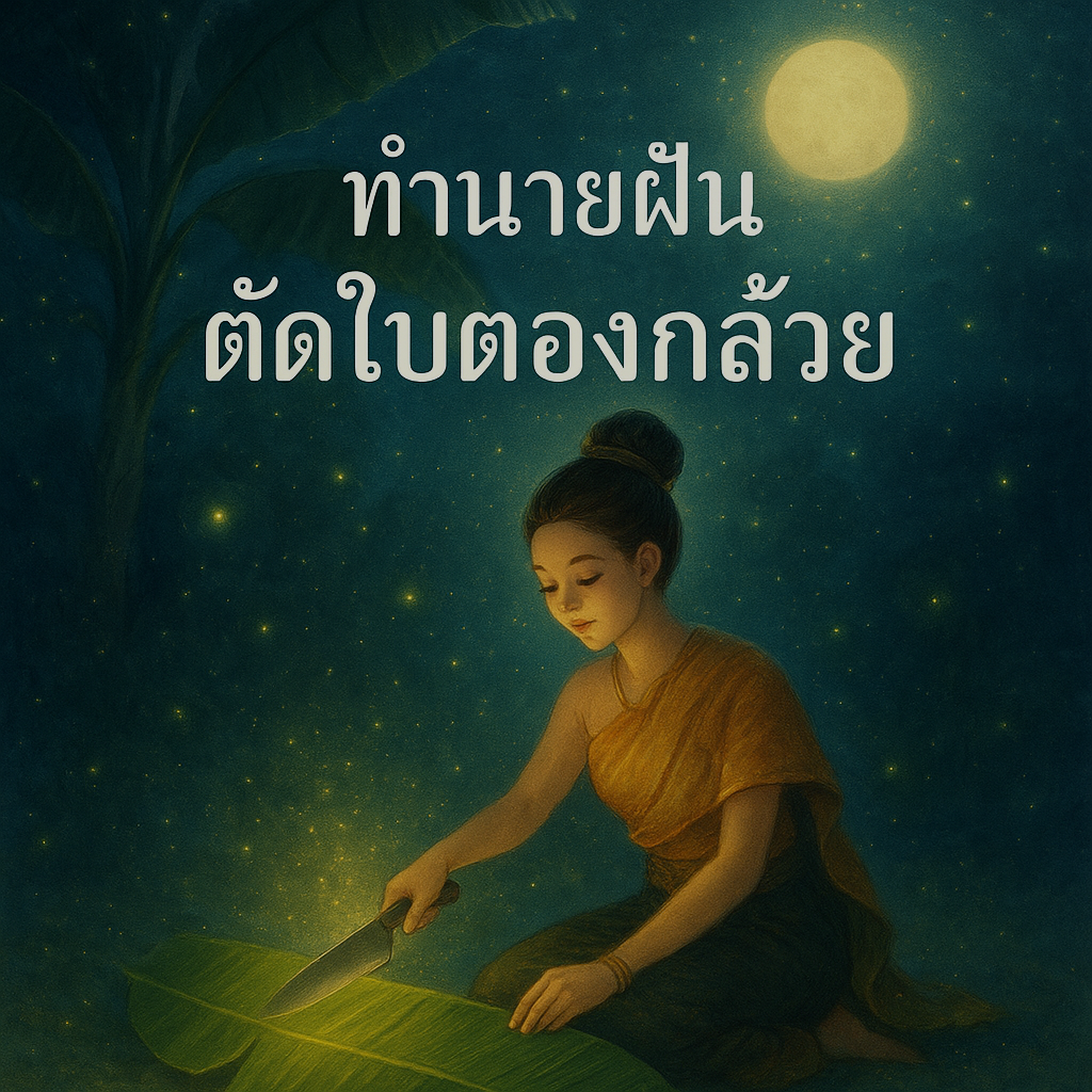 ทำนายฝันตัดใบตองกล้วย