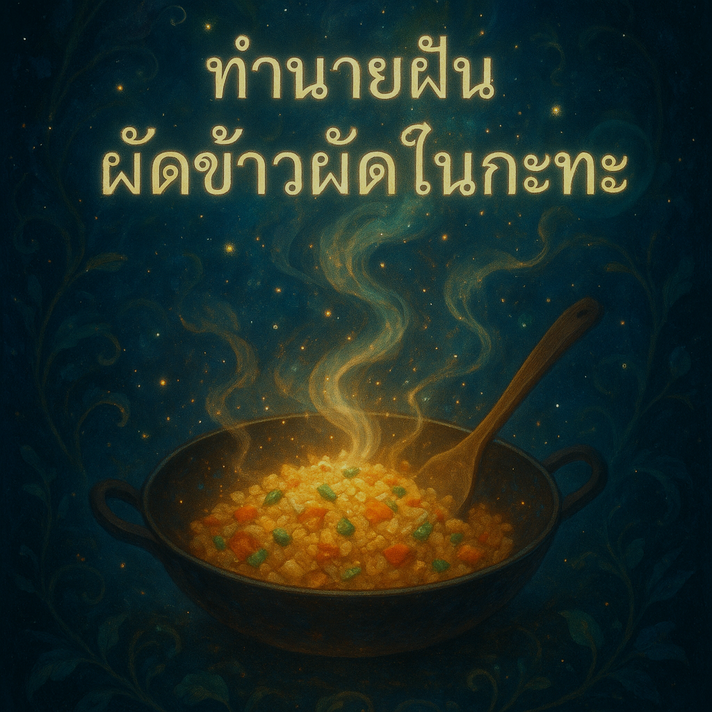 ผัดข้าวผัดในกะทะ