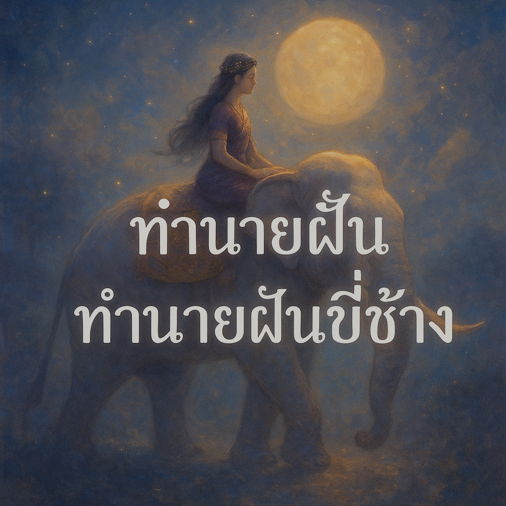 ทำนายฝัน ทํานายฝันขี่ช้าง