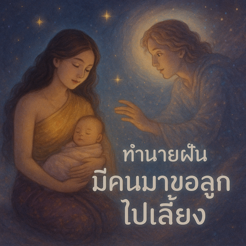 ทำนายฝัน มีคนมาขอลูกไปเลี้ยง