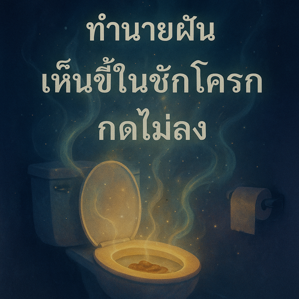 เห็นขี้ในชักโครกกดไม่ลง