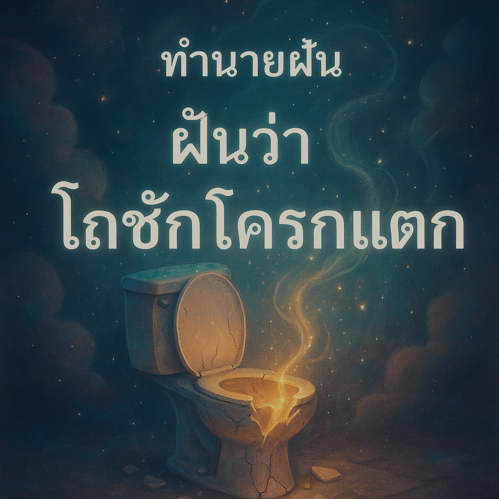 ฝันว่าโถชักโครกแตก