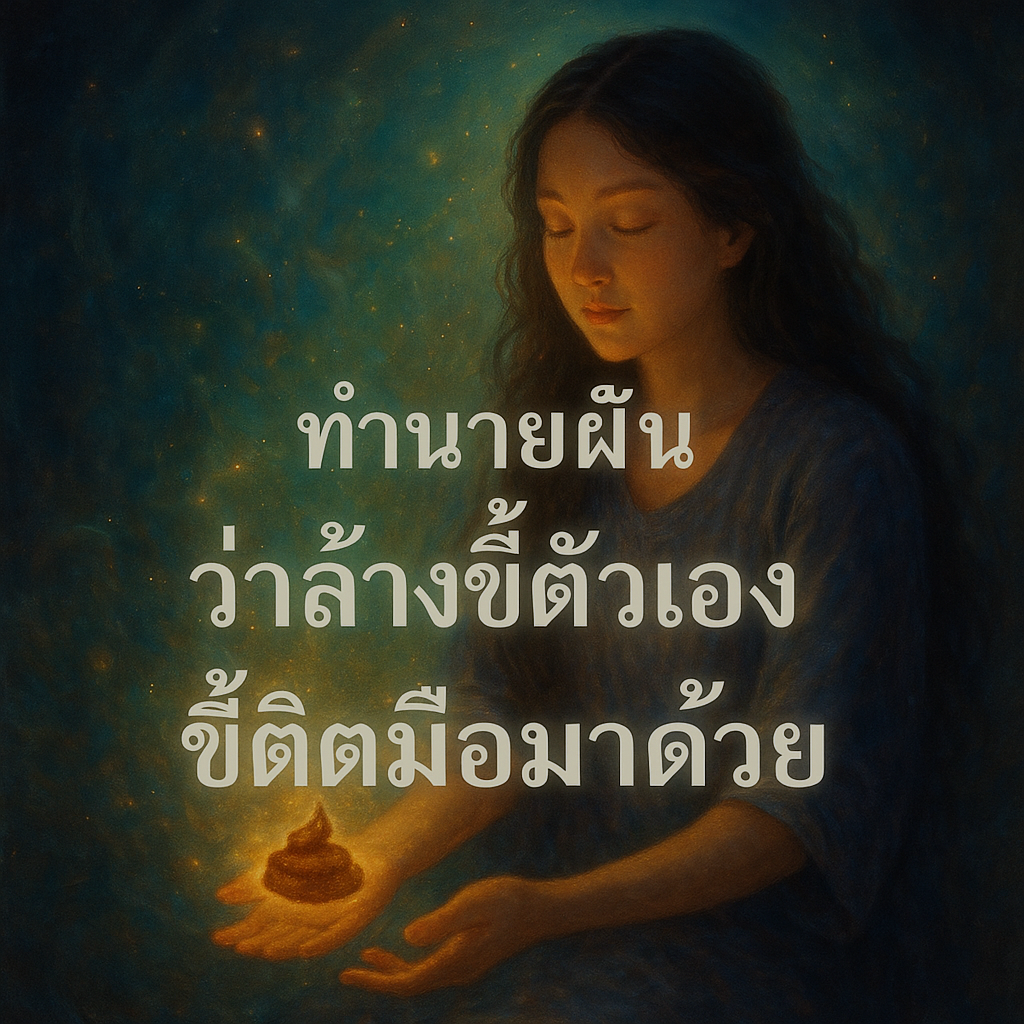 ทำนายฝัน ว่าล้างขี้ตัวเองขี้ติดมือมาด้วย