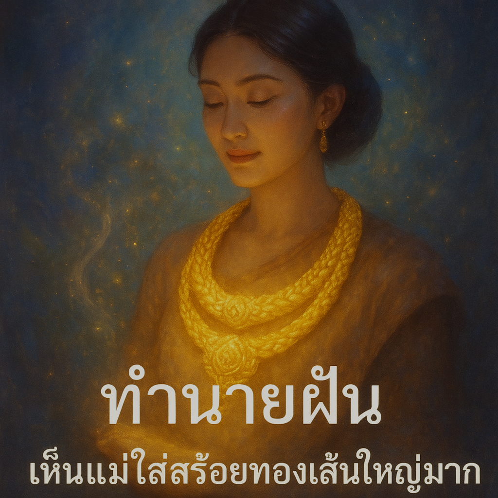 ทำนายฝัน เห็นแม่ใส่สร้อยทองเส้นใหญ่มาก