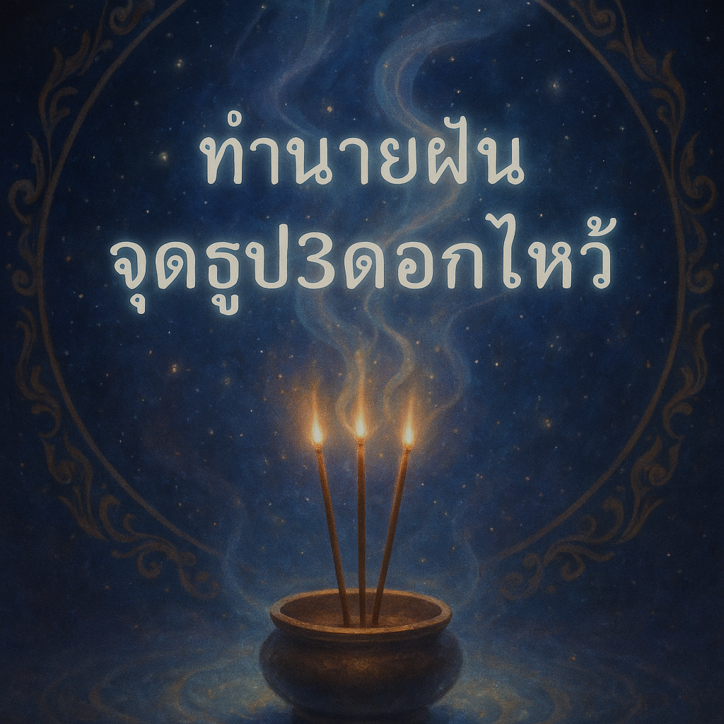 จุดธูป3ดอกไหว้