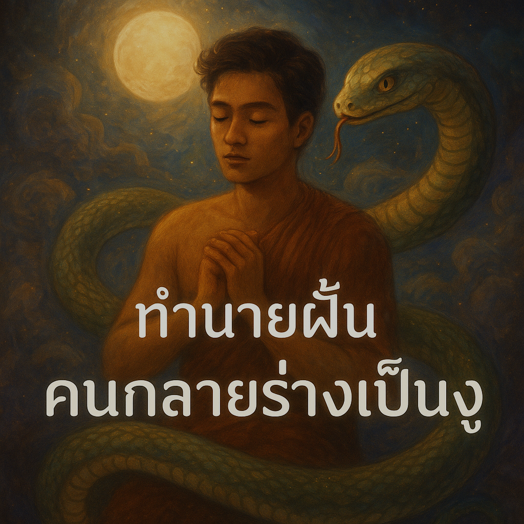 ทำนายฝัน คนกลายร่างเป็นงู
