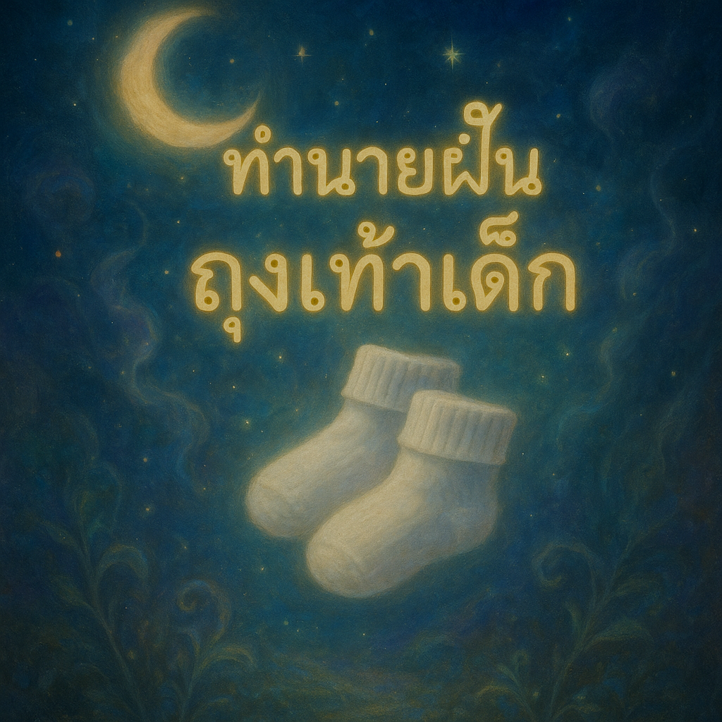 ทำนายฝัน ถุงเท้าเด็ก