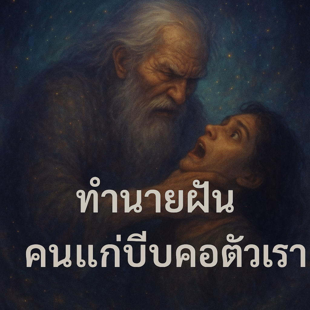 ทำนายฝัน คนแก่บีบคอตัวเรา