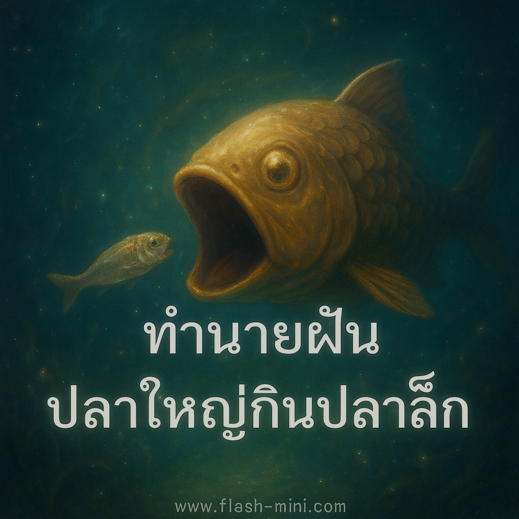 ทำนายฝัน ปลาใหญ่กินปลาเล็ก