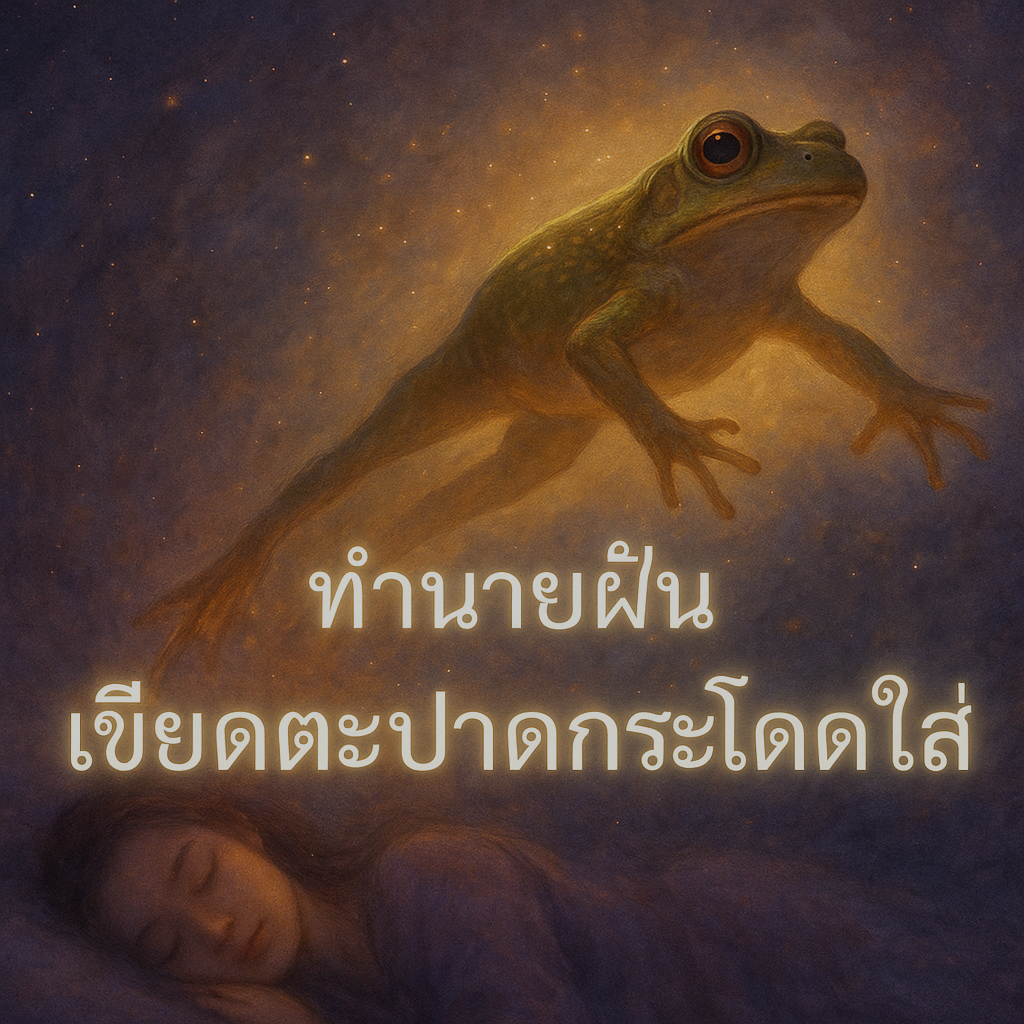 เขียดตะปาดกระโดดใส่