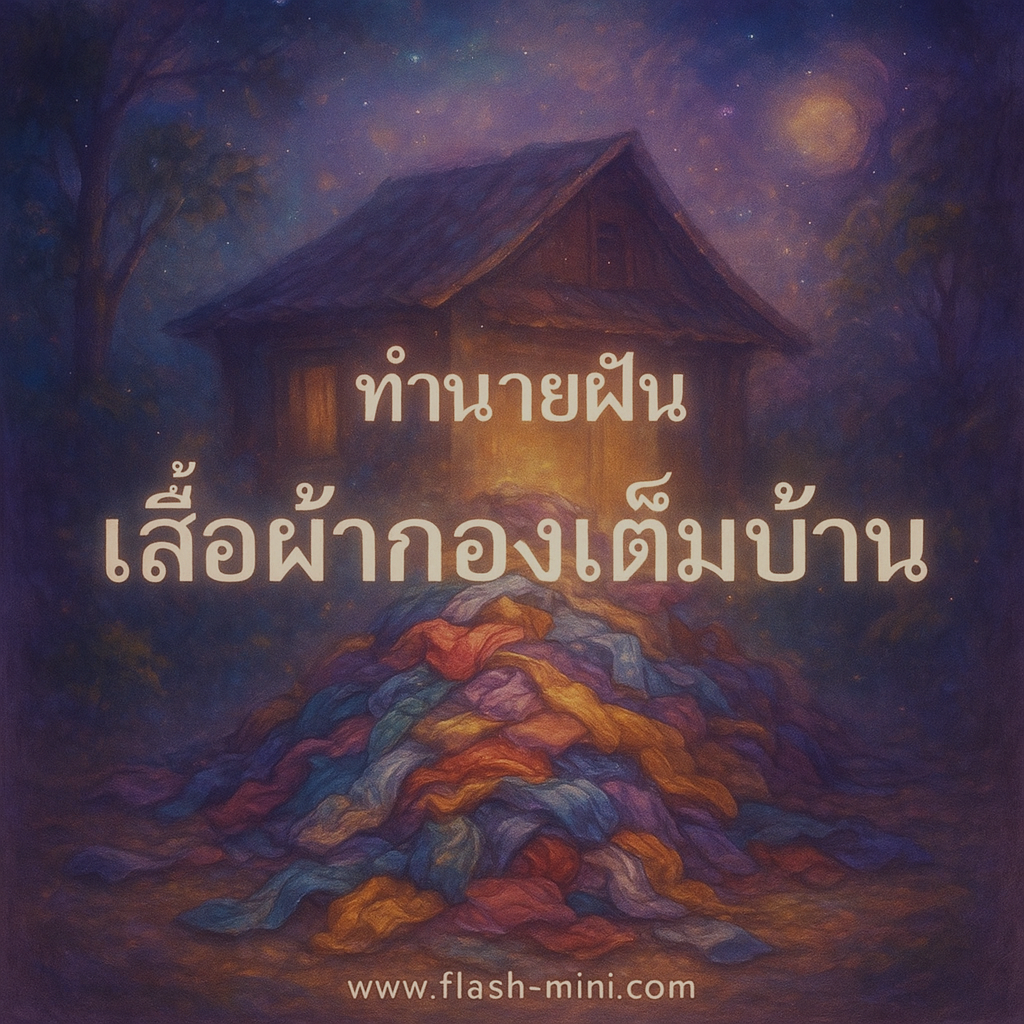 ทำนายฝัน เสื้อผ้ากองเต็มบ้าน