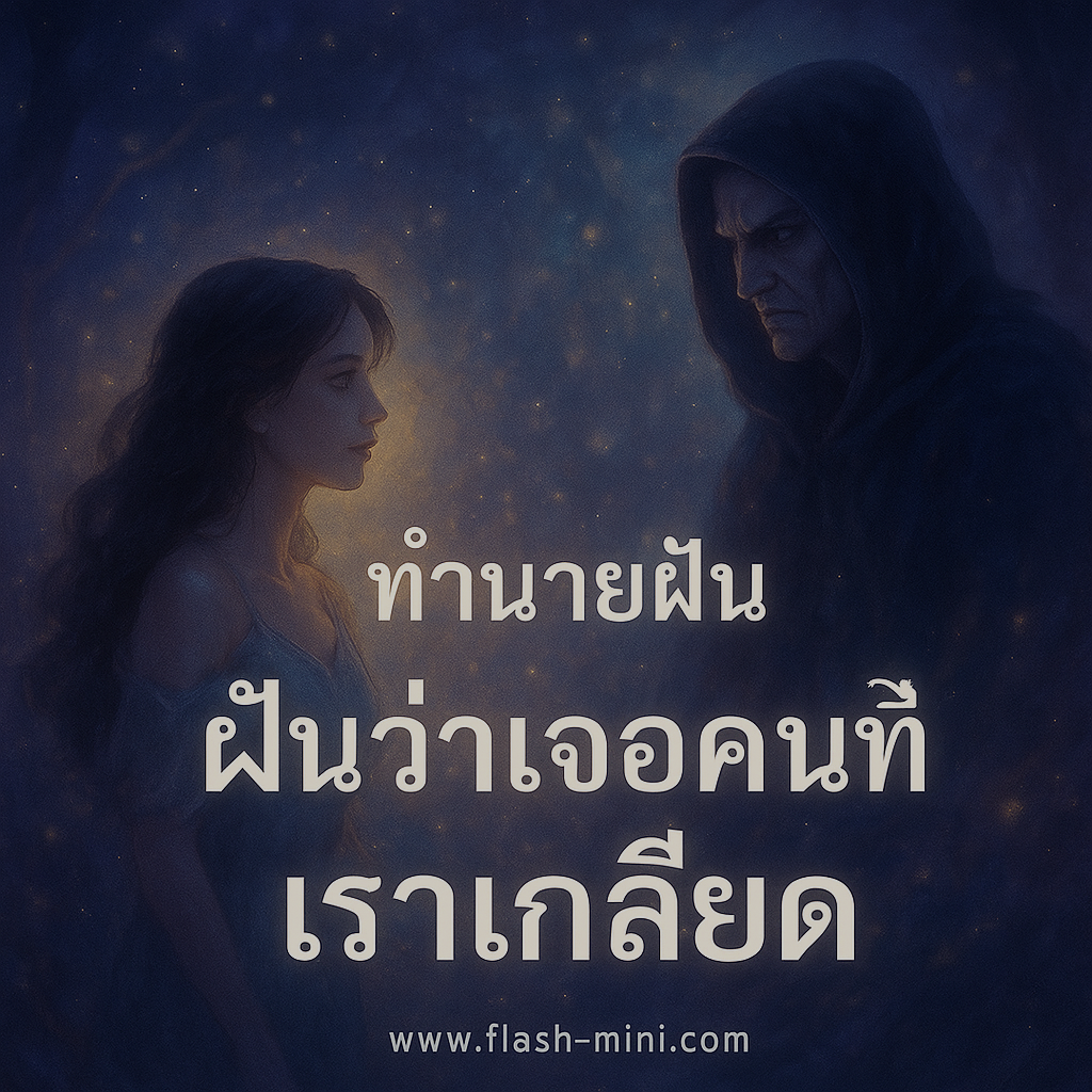 ทำนายฝัน ฝันว่าเจอคนที่เราเกลียด