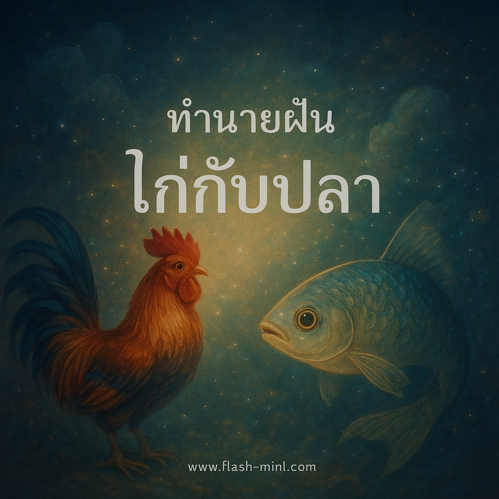 ทำนายฝัน ไก่กับปลา